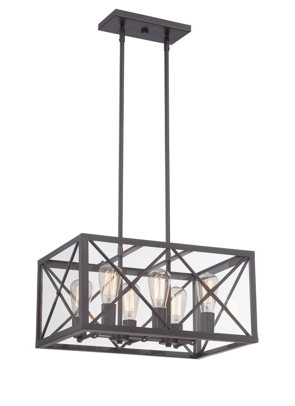 Designers Fountain - 87386-SB - Six Light Chandelier - High Line - Satin Bronze