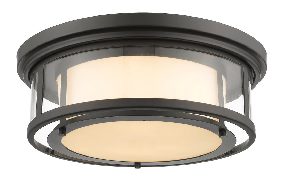 Z-Lite - 2005F18-BRZ - Three Light Flush Mount - Luna - Bronze