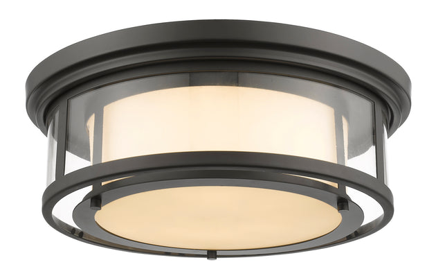 Z-Lite - 2005F18-BRZ - Three Light Flush Mount - Luna - Bronze