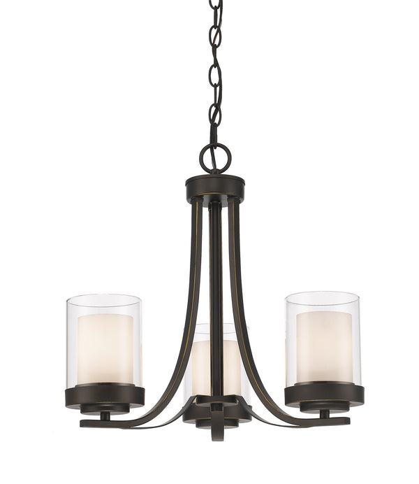 Z-Lite - 426-3C-OB - Three Light Chandelier - Willow - Olde Bronze