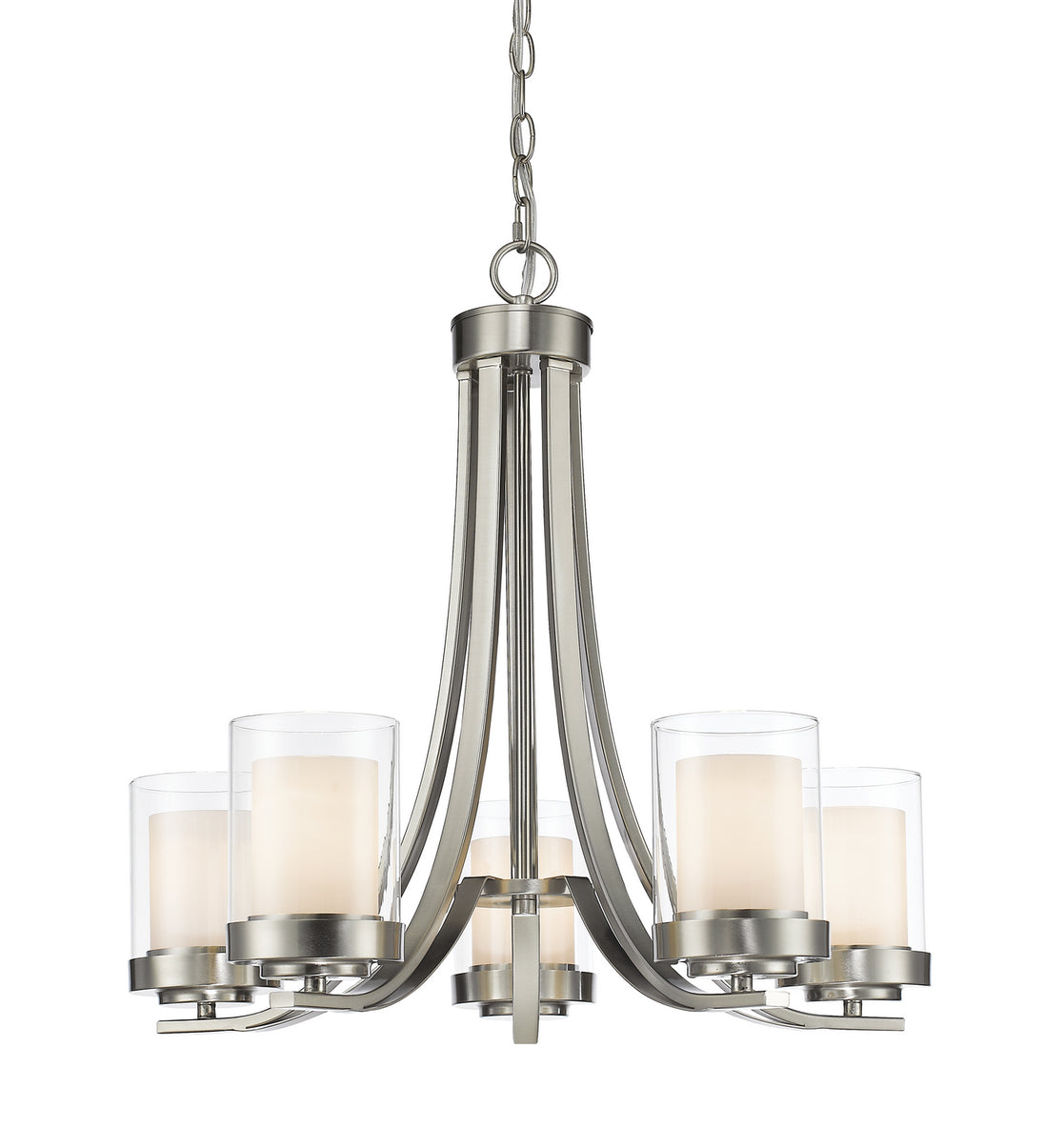 Z-Lite - 426-5-BN - Five Light Chandelier - Willow - Brushed Nickel