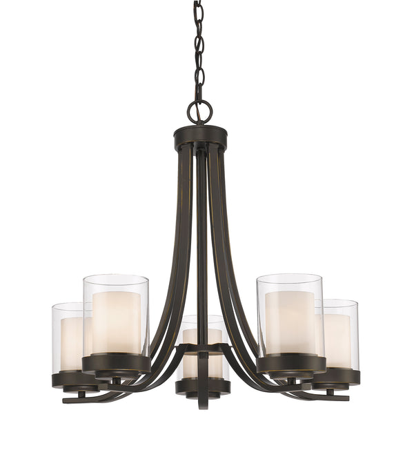 Z-Lite - 426-5-OB - Five Light Chandelier - Willow - Olde Bronze