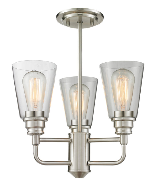 Z-Lite - 428SF-BN - Three Light Semi Flush Mount - Annora - Brushed Nickel