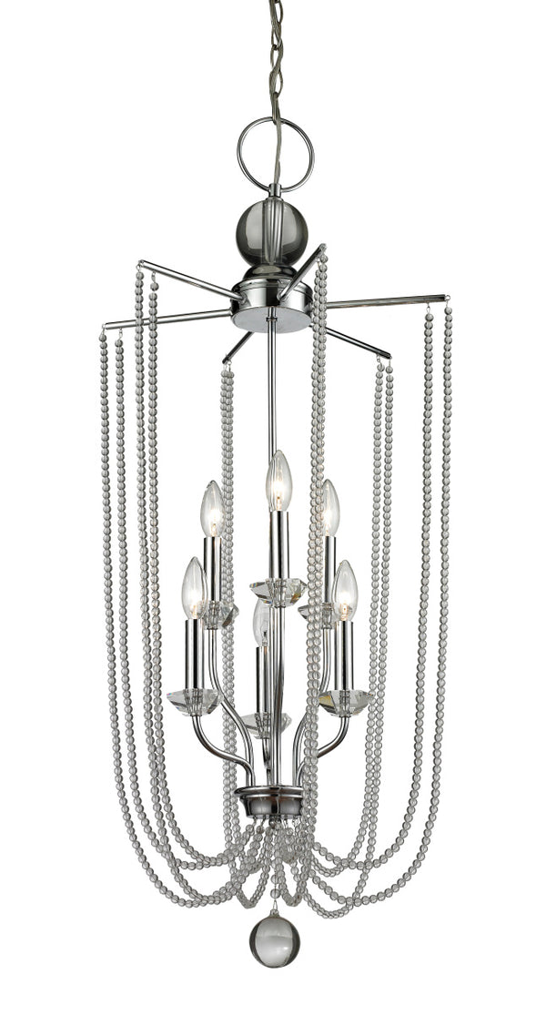 Z-Lite - 429-6C-CH - Six Light Chandelier - Serenade - Chrome