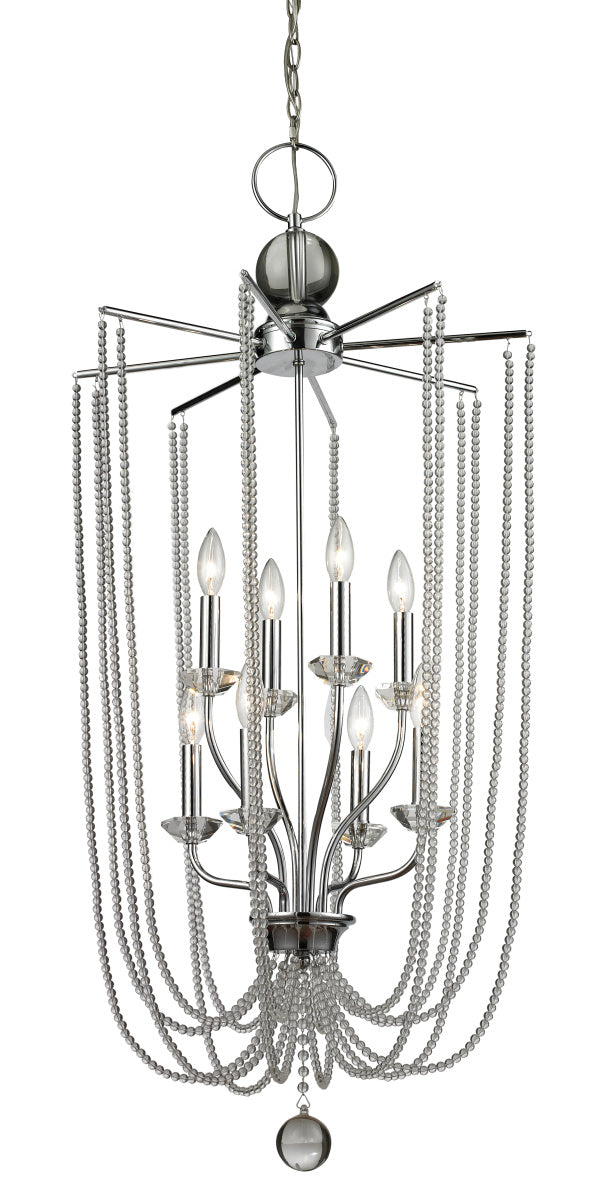 Z-Lite - 429-8C-CH - Eight Light Chandelier - Serenade - Chrome