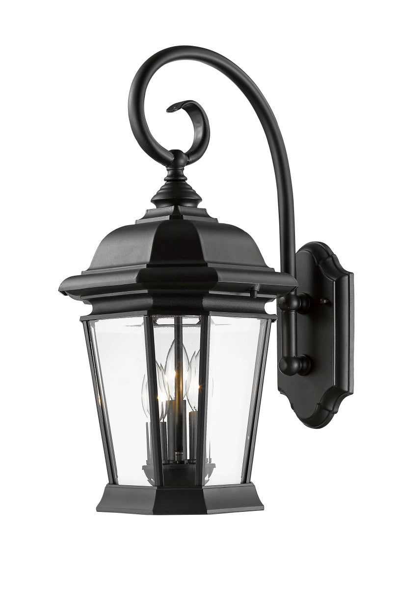 Z-Lite - 541B-BK - Three Light Outdoor Wall Mount - Melbourne - Black