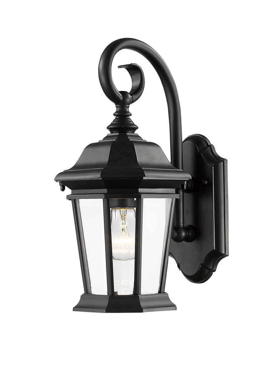 Z-Lite - 541M-BK - One Light Outdoor Wall Mount - Melbourne - Black