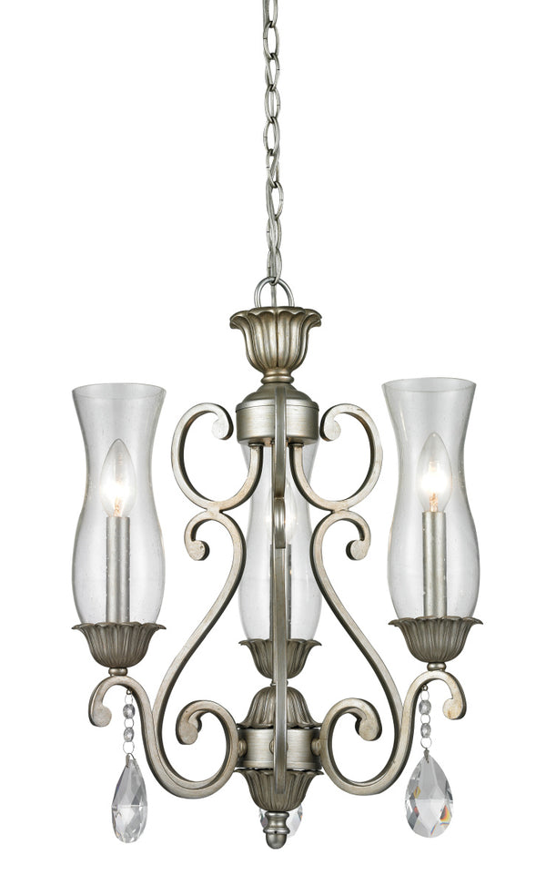 Z-Lite - 720-3-AS - Three Light Chandelier - Melina - Antique Silver