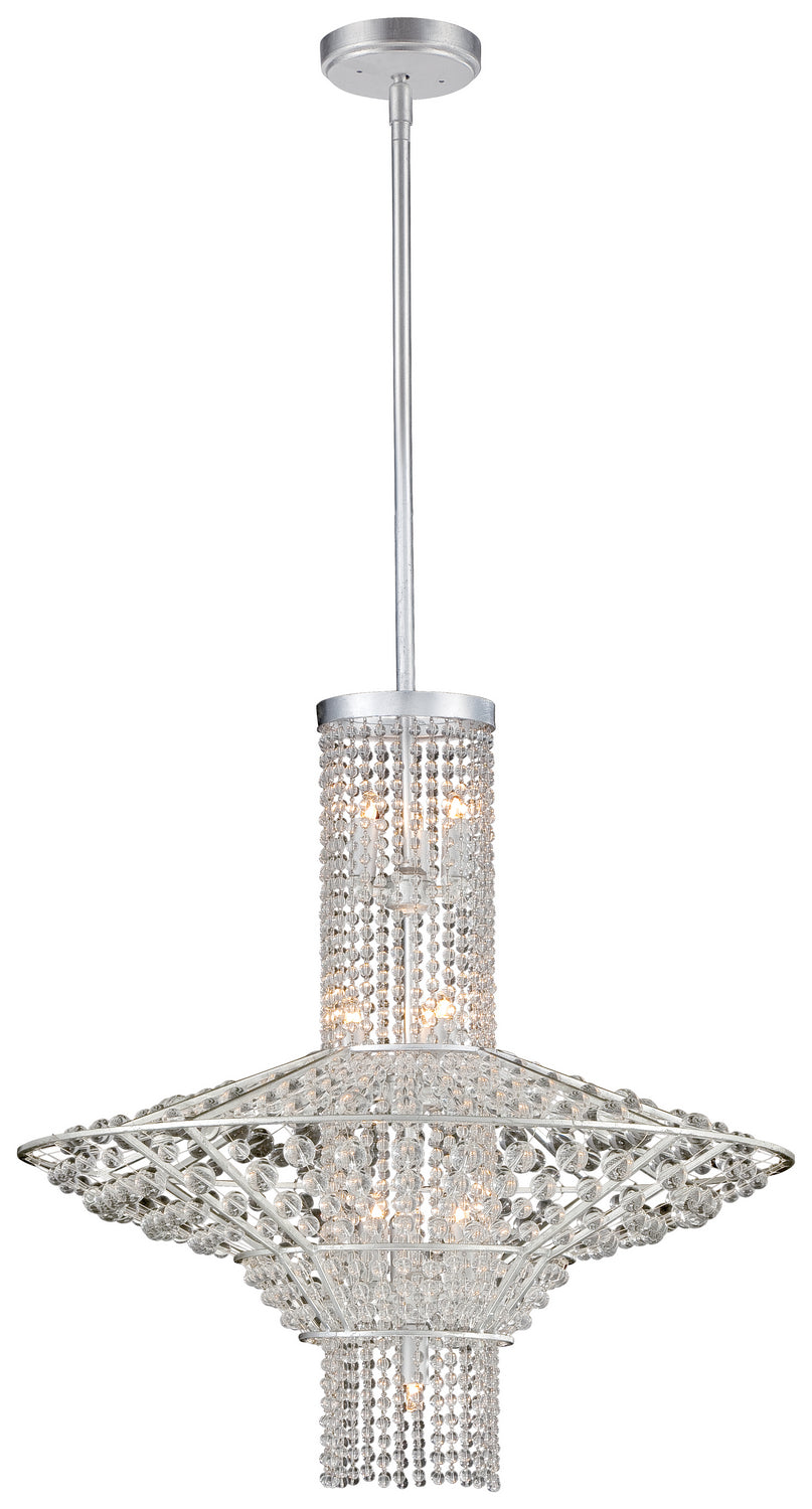Metropolitan - N7310-598 - Ten Light Pendant - Saybrook - Catalina Silver