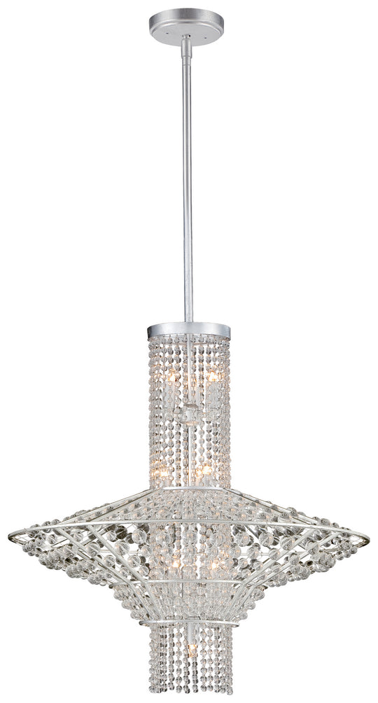 Metropolitan - N7310-598 - Ten Light Pendant - Saybrook - Catalina Silver