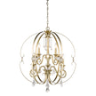 Golden - 1323-9 WG - Nine Light Chandelier - Ella - White Gold