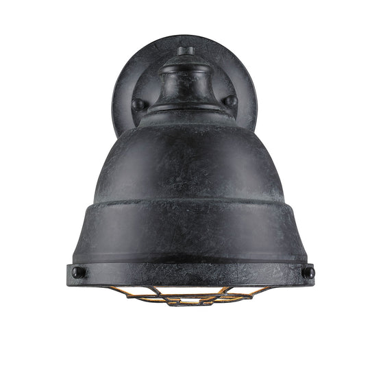 Golden - 7312-1W BP - One Light Wall Sconce - Bartlett BP - Black Patina