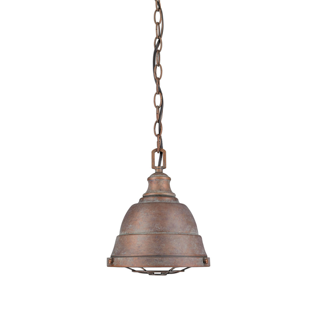 Golden - 7312-S CP - One Light Mini Pendant - Bartlett CP - Copper Patina