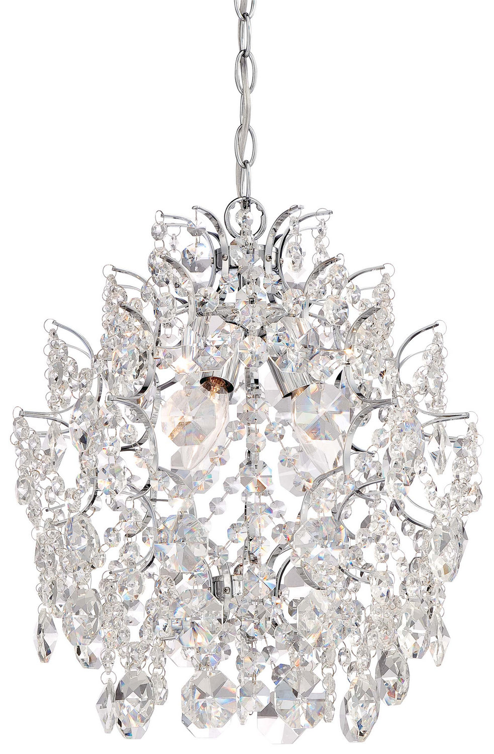 Minka-Lavery - 3150-77 - Three Light Mini Chandelier - Isabella'S Crown - Chrome