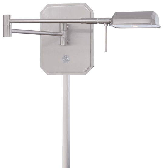 George Kovacs - P4348-084 - LED Swing Arm Wall Lamp - George'S Reading Room - Brushed Nickel