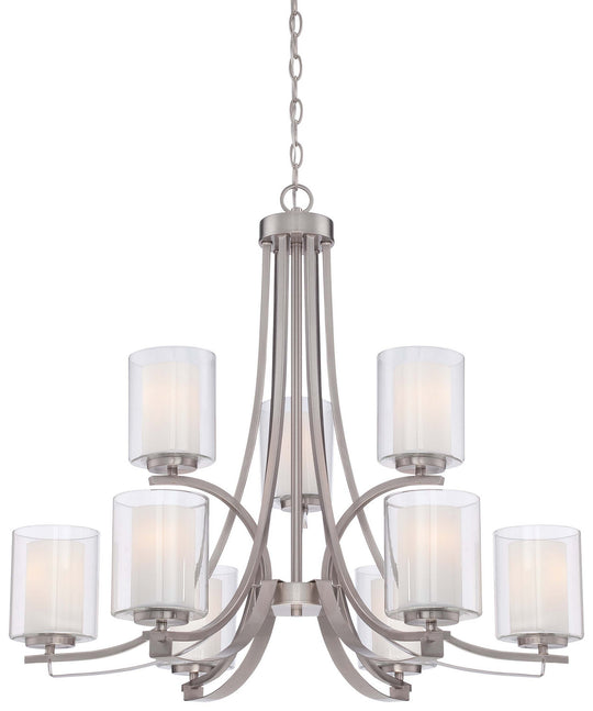Minka-Lavery - 4109-84 - Nine Light Chandelier - Parsons Studio - Brushed Nickel