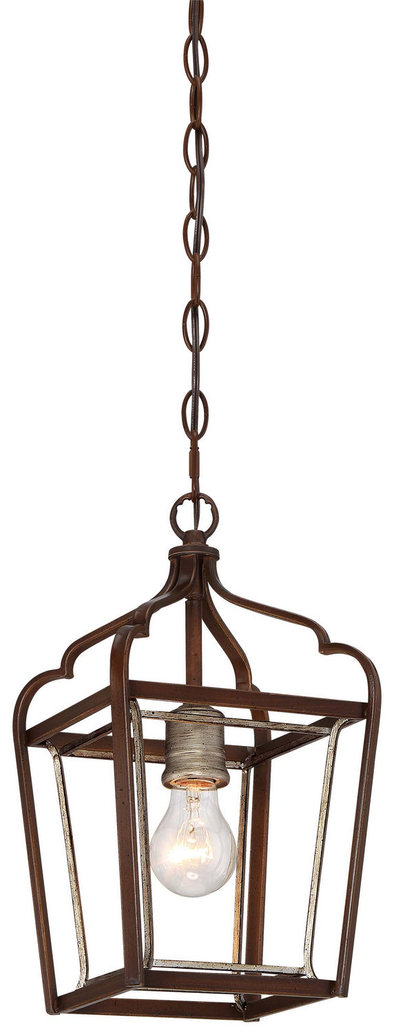 Minka-Lavery - 4341-593 - One Light Mini Pendant - Astrapia - Dark Rubbed Sienna With Aged Silver