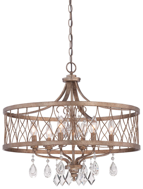 Minka-Lavery - 4406-581 - Six Light Chandelier - West Liberty - Olympus Gold