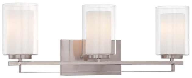 Minka-Lavery - 6103-84 - Three Light Bath Bar - Parsons Studio - Brushed Nickel