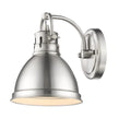 Golden - 3602-BA1 PW-PW - One Light Bath Vanity - Duncan PW - Pewter