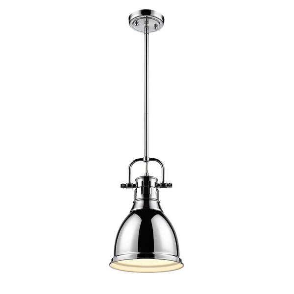 Golden - 3604-S CH-CH - One Light Pendant - Duncan CH - Chrome