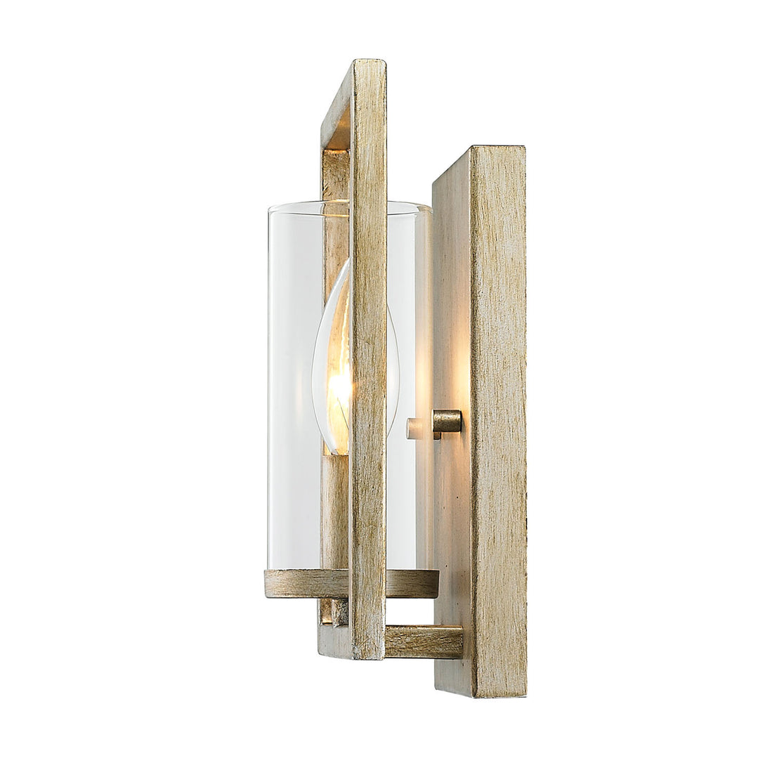 Golden - 6068-1W WG - One Light Wall Sconce - Marco WG - White Gold