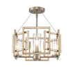 Golden - 6068-SF WG - Four Light Semi-Flush Mount - Marco WG - White Gold