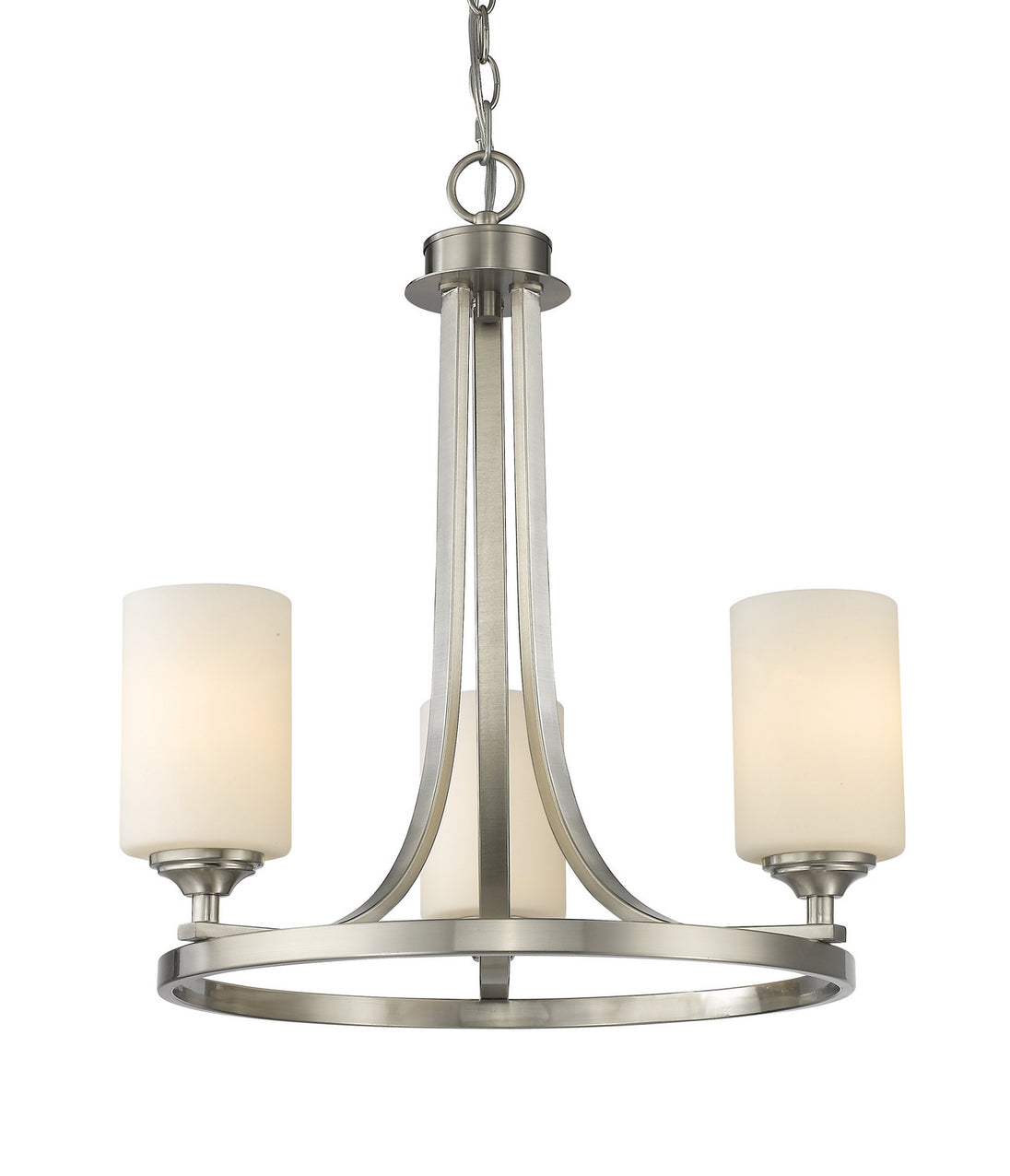 Z-Lite - 435-3BN - Three Light Chandelier - Bordeaux - Brushed Nickel