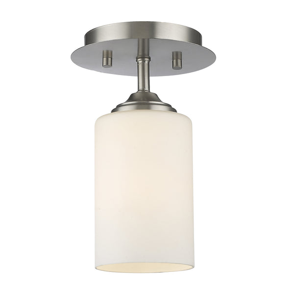 Z-Lite - 435F1-BN - One Light Flush Mount - Bordeaux - Brushed Nickel