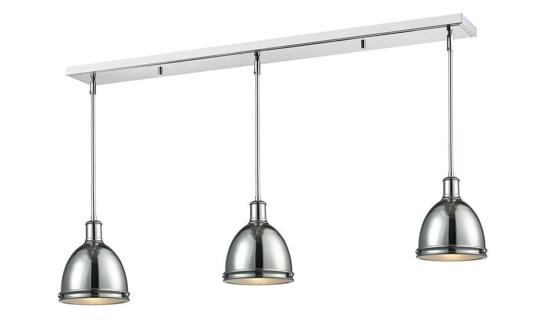 Z-Lite - 711MP-3CH - Three Light Linear Chandelier - Mason - Chrome