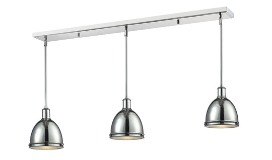 Z-Lite - 711MP-3CH - Three Light Linear Chandelier - Mason - Chrome