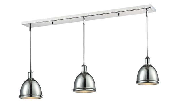 Z-Lite - 711MP-3CH - Three Light Linear Chandelier - Mason - Chrome