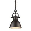 Golden - 3602-M1L RBZ-RBZ - One Light Mini Pendant - Duncan RBZ - Rubbed Bronze