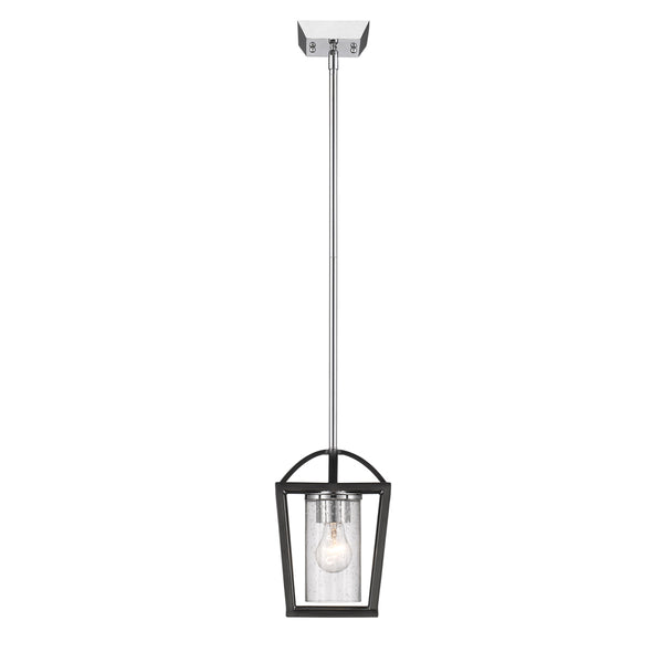 Golden - 4309-M1L BLK-SD - One Light Mini Pendant - Mercer - Matte Black