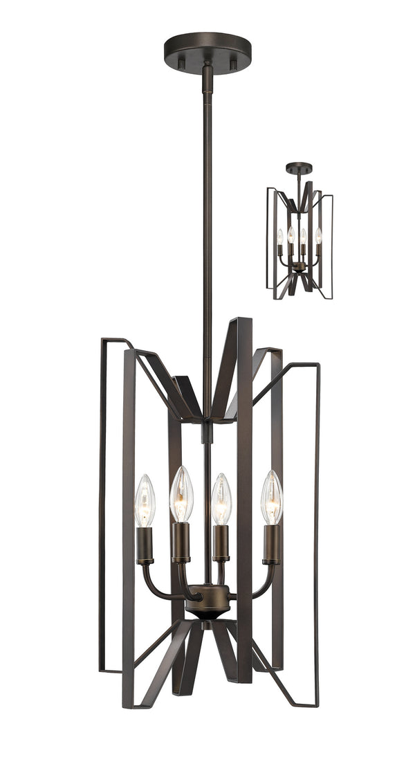 Z-Lite - 4000-4BRZ - Four Light Chandelier - Marsala - Bronze