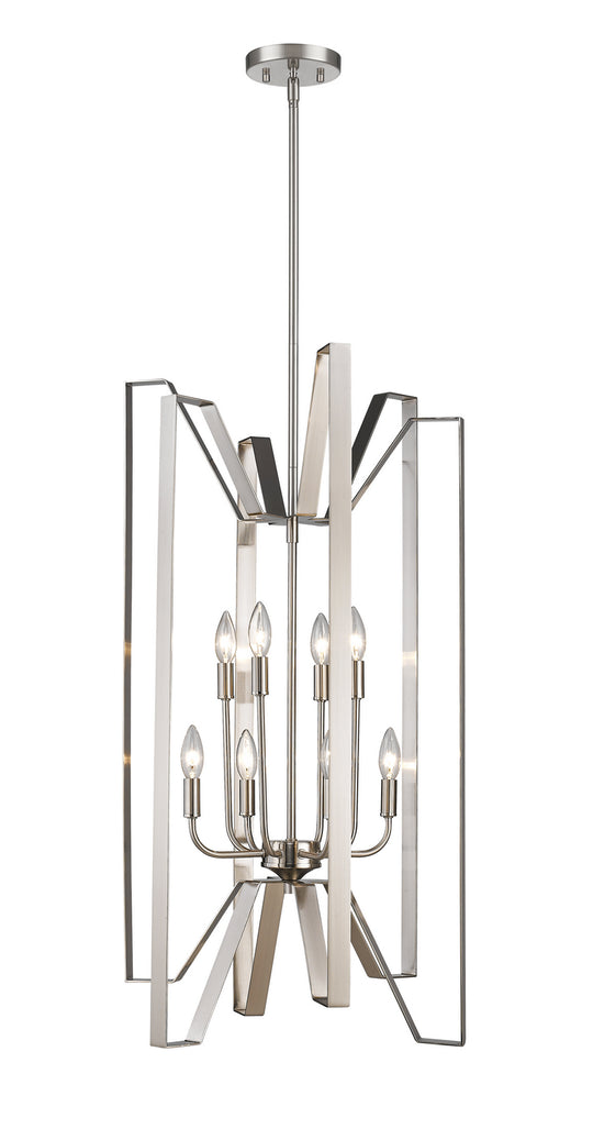 Z-Lite - 4000-8BN - Eight Light Chandelier - Marsala - Brushed Nickel