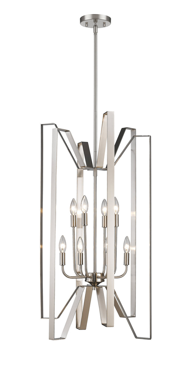 Z-Lite - 4000-8BN - Eight Light Chandelier - Marsala - Brushed Nickel