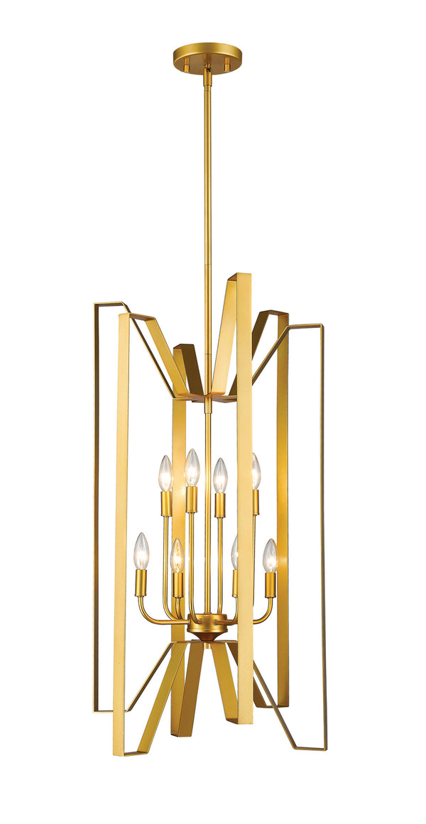 Z-Lite - 4000-8PMG - Eight Light Chandelier - Marsala - Polished Metallic Gold