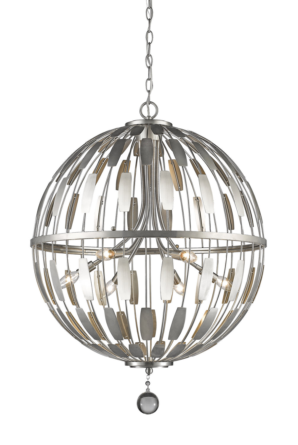 Z-Lite - 430B24-BN - Six Light Chandelier - Almet - Brushed Nickel