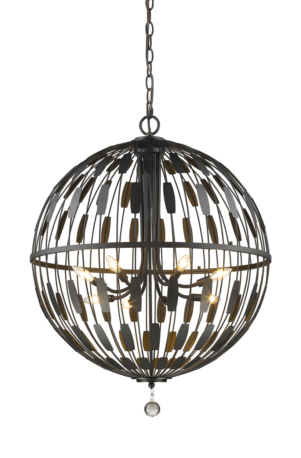 Z-Lite - 430B30-BRZ - Eight Light Pendant - Almet - Bronze