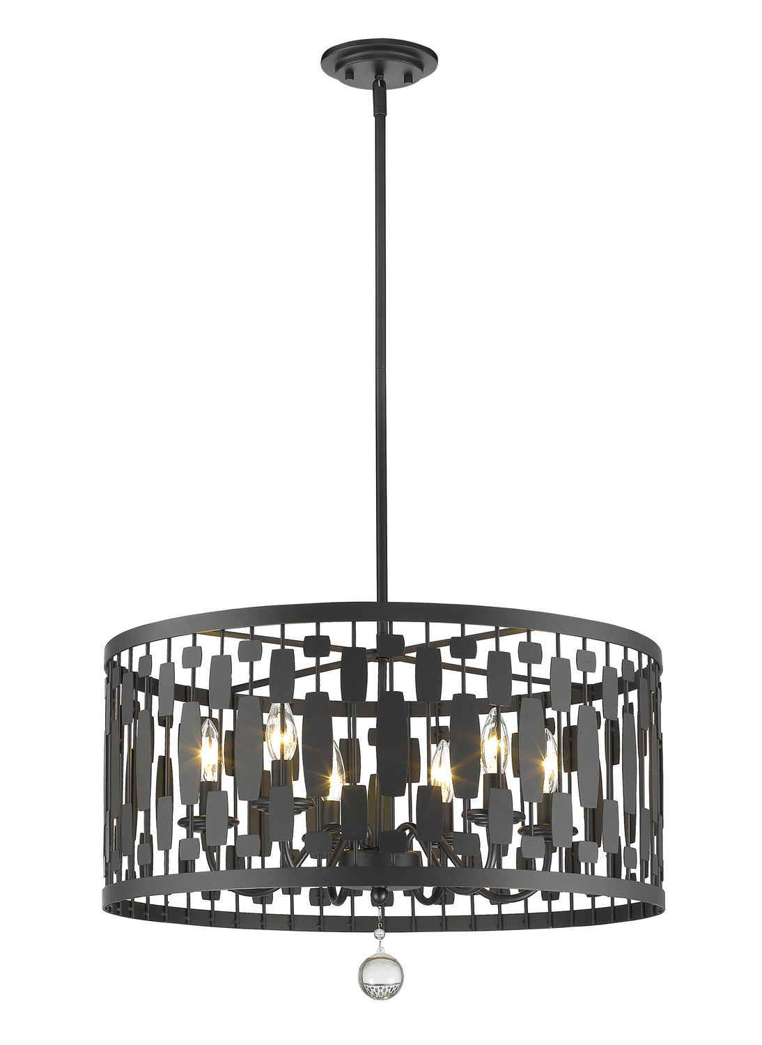 Z-Lite - 430D24-BRZ - Six Light Chandelier - Almet - Bronze