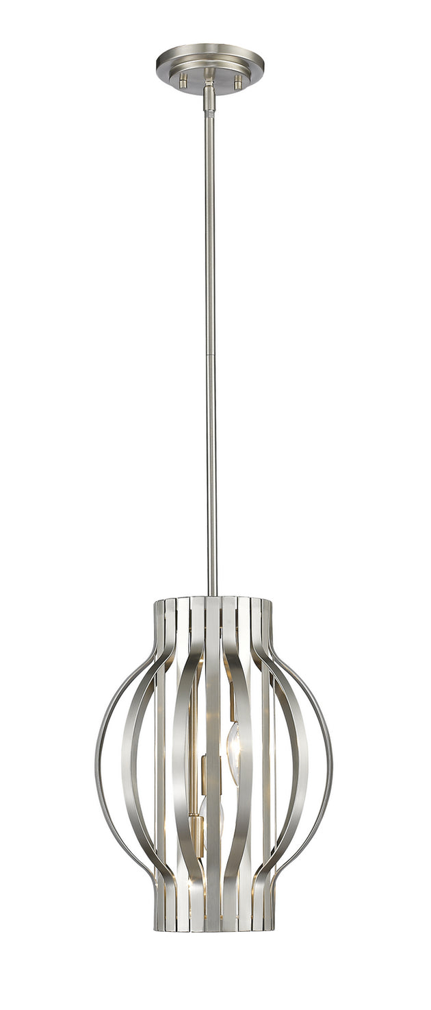 Z-Lite - 436-12BN - Three Light Pendant - Moundou - Brushed Nickel