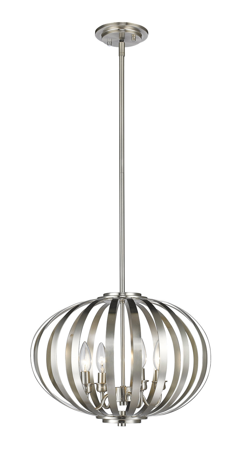 Z-Lite - 438-16BN - Four Light Pendant - Moundou - Brushed Nickel