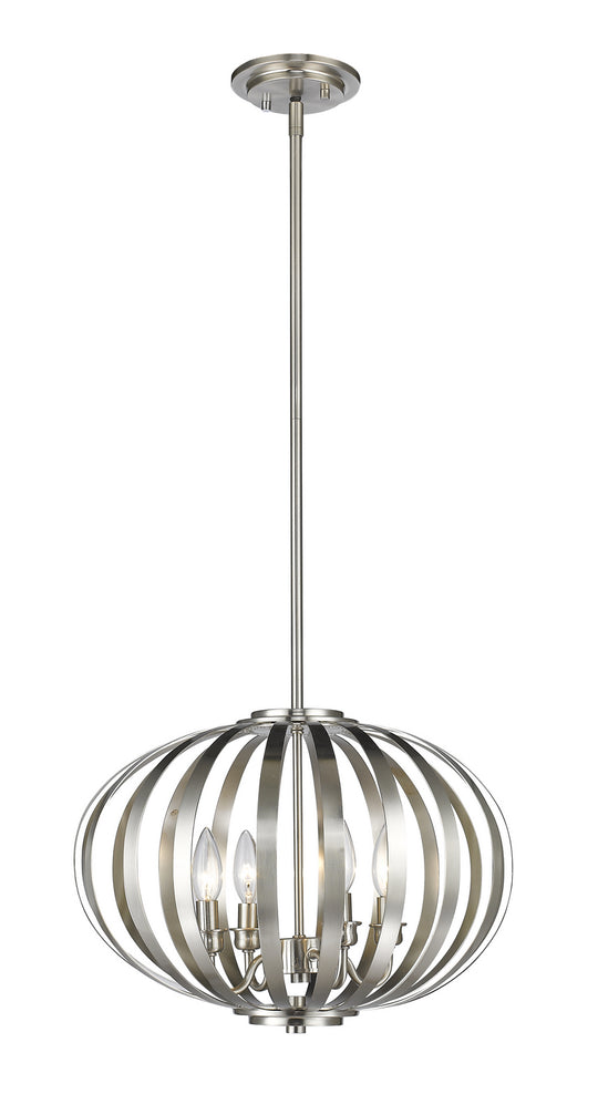 Z-Lite - 438-16BN - Four Light Pendant - Moundou - Brushed Nickel