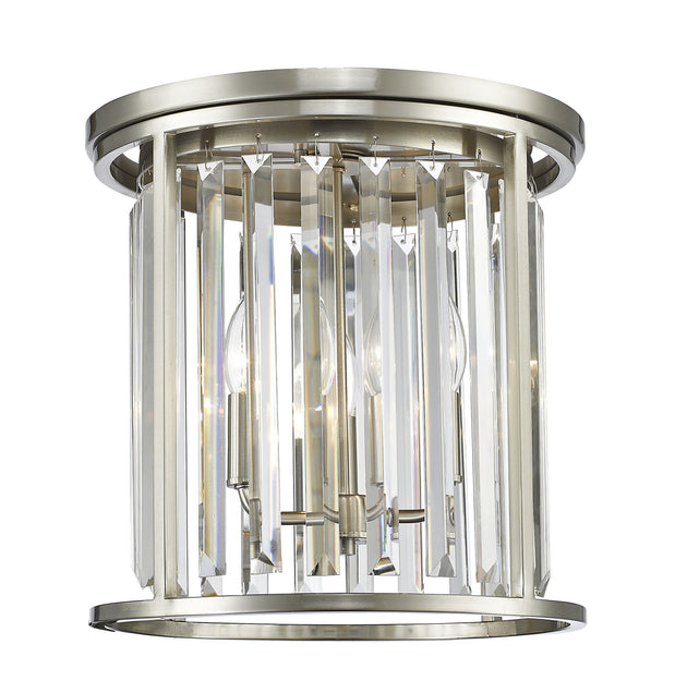 Z-Lite - 439F14-BN - Three Light Flush Mount - Monarch - Brushed Nickel