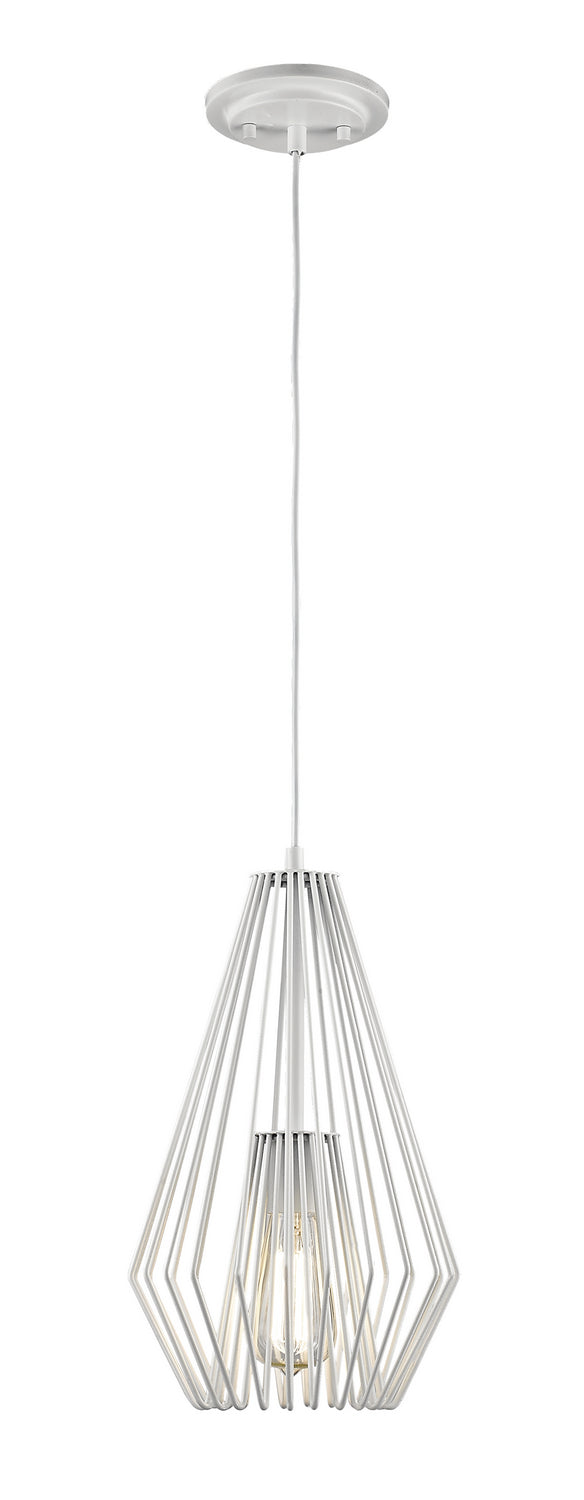 Z-Lite - 442MP-WH - One Light Pendant - Quintus - Gloss White