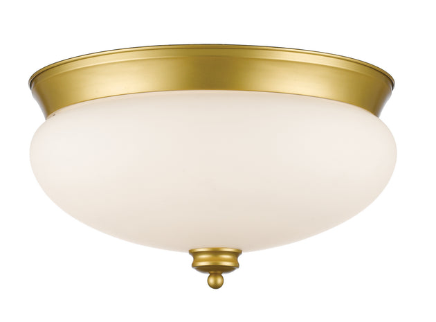 Z-Lite - 721F3-SG - Three Light Flush Mount - Amon - Satin Gold