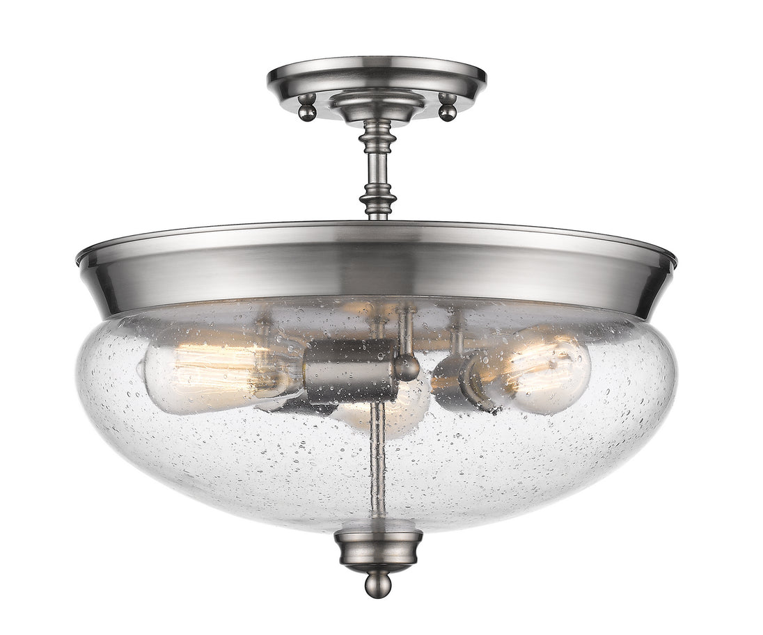 Z-Lite - 722SF-BN - Three Light Semi Flush Mount - Amon - Brushed Nickel