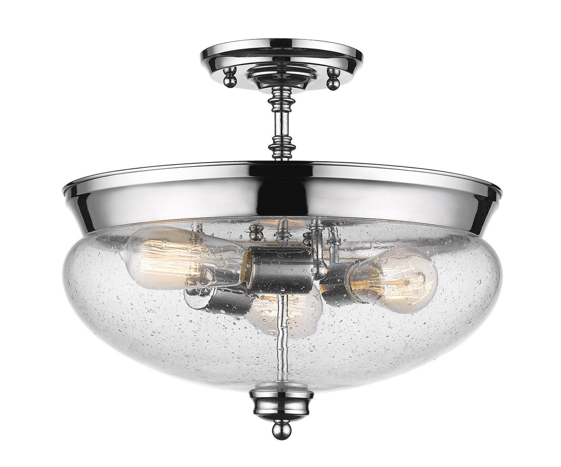 Z-Lite - 722SF-CH - Three Light Semi Flush Mount - Amon - Chrome