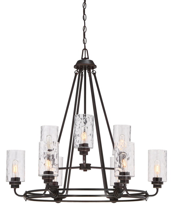 Designers Fountain - 87189-OEB - Nine Light Chandelier - Gramercy Park - Old English Bronze